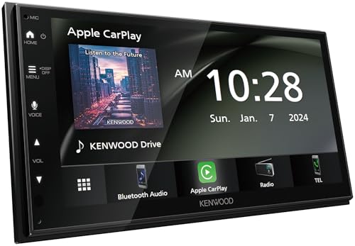 ケンウッド(Kenwood) ディスプレイオーディオ 7インチ DMX5523S ワイヤレス接続「Apple CarPlay」「Android Auto」対応 WSVGAの 静電タッチパネル搭載 ステリモ対応ワイヤレスミラーリング