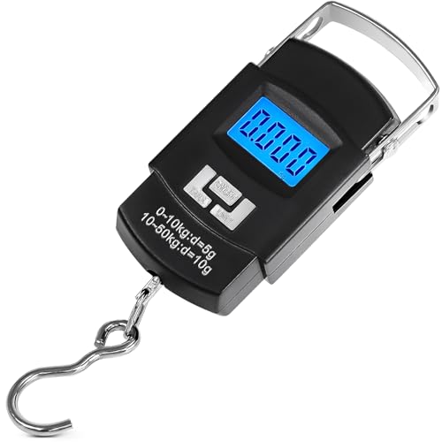 GAMBARU SHOP デジタル吊り下げ秤MAX50kg （デジタルスケール、計量器、吊りはかり、フィッシングスケ..