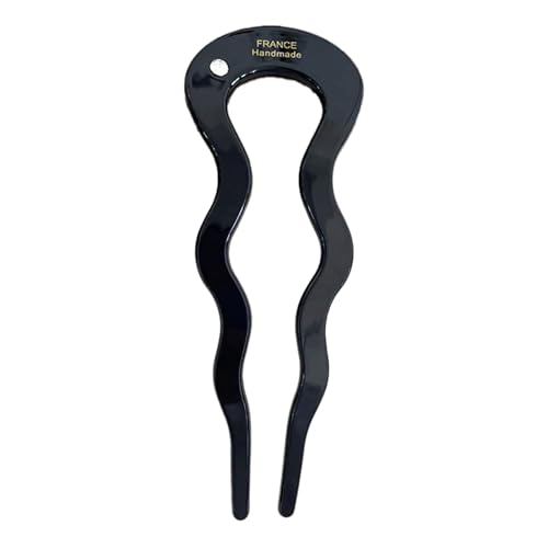 [ナカノヤ] NAKANOYA ヘアフォーク 1本 プラスチック 樹脂 ラインストーン U字かんざし U字簪 U字ピン ..