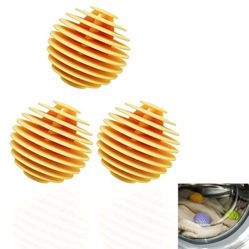 LUYING ランドリーボール ほこり取り 洗濯ボール ドラム式乾燥機対応 洗濯機 3個セット ラン ...