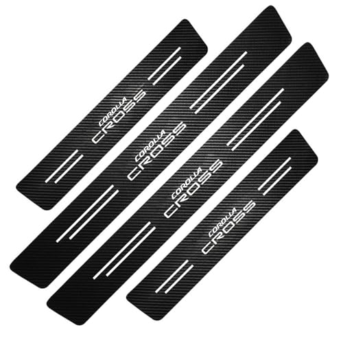 新Corolla Cross サイドステップガード スカッフプレート 全車種対応 高級内装パーツ 金箔仕上げ 金メ..