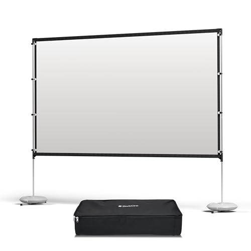 BladeCine プロジェクタースクリーン スタンド付き 100インチ 自立式 屋外/屋内兼用 ポータブル 4K対応..