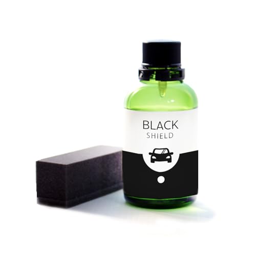 SHIELD 黒樹脂復活剤 未塗装樹脂コーティング 60ml ブラックコート 撥水 艶出し UVカット 白ボケ防止 高耐久 自動車 バイク SUV 新車施工推奨