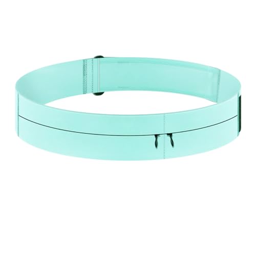 [KASSAI]2ポケット ランニングポーチ (ミントグリーン, M(70-86cm))