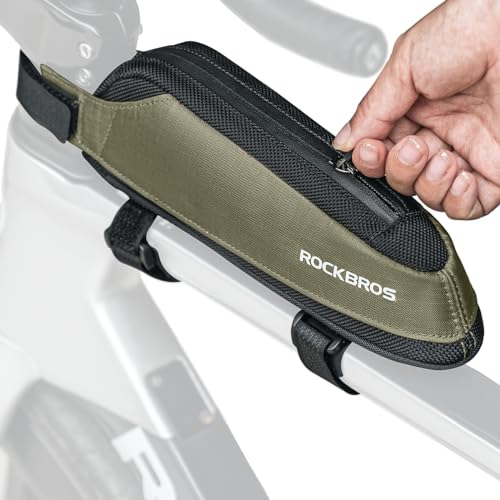 ROCKBROS(ロックブロス)トップチューブバッグ 自転車バッグ 小物収納 小型 おしゃれ 軽量 簡単装着 安..