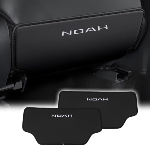 XIKER トヨタ ノア 80系 90系専用 PUレザー製 車用キックガード 傷 汚れ防止 撥水加工 運転席 シートバックカバー 助手席 ドレスアップ 内装 カスタム 蹴り防止 取り付け簡単 パーツ 2枚セット (