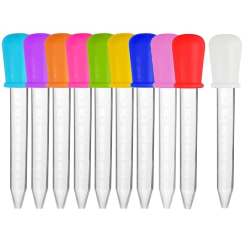 オーディオファン 5mlクリアプラスチック スポイト 目盛りつきピペット ゴムヘッド 点滴器 流動食用 学..