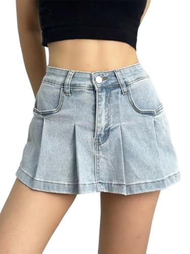 スカパン デニム キュロットスカート 韓国風 レディース Aライン スカートパンツ お洒落 ショーパン 可..
