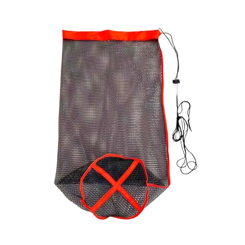 TVETE フローティングスカリ 50cm 3mロープ付属 活かし網 釣り網 タックルバッグ 軽量 キャンプ 渓流 ..