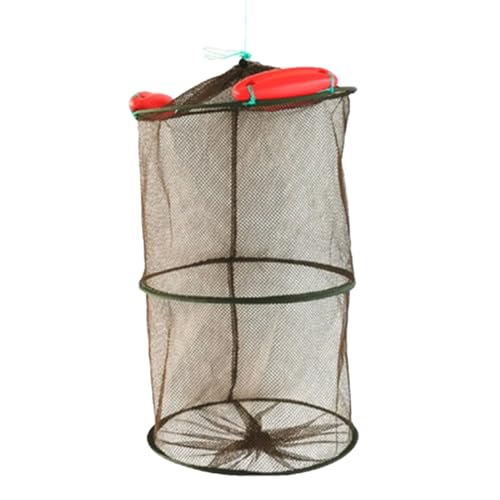 Alpha Depot スカリ ビク フローティングスカリ 釣り 網 魚 活かし フロート ネット 折りたたみ コンパ..