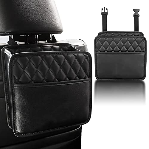 ziyue 車用シートバックポケット 車用収納ポケット ゴミ箱と収納ボックス 2in1 多機能収納バッグ 耐摩耗 防水防汚 小物入れ 車内整理 大容量 便利グッズ 省スペース 取り付けが簡単