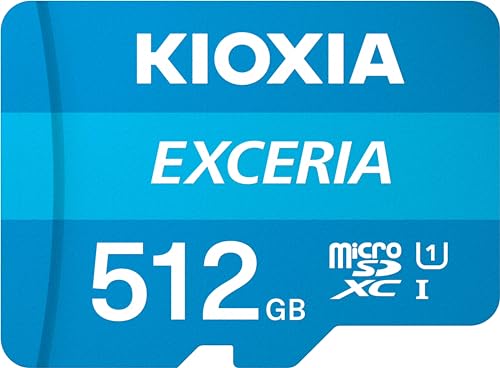 KIOXIA(キオクシア) 旧東芝メモリ microSD 512GB UHS-I Class10 (最大読出速度100MB/s) Nintendo Switch動作確認済 国内サポート正規品 メーカー保証5年 KLMEA512G