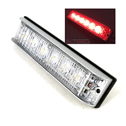 アルティード(ALTEED) LEDフラッシュライトバー 赤色発光24パターン 小型薄型アルミダイカストボディ 同期連動機能有り 12V24V自動車対応