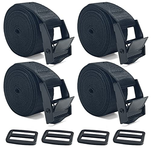 Socpuro 荷締ベルト 2m カムバックル式 4本セット 荷締バンド 操作簡単 荷物固定ベルト  ...