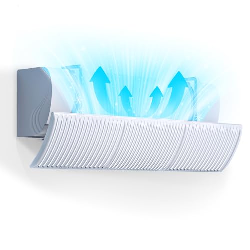 エアコン風よけカバー 直撃風防止 上下180°風向き調整 エアコン風除け 60-90cm 伸縮自在  ...