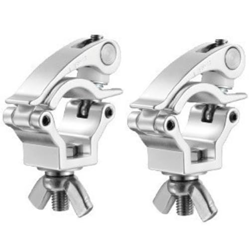 HttDog スコップ ホルダー クランプ ジムニー 汎用 固定 4WD オフロード 軽トラ トラクター 車 取付 固定 ハンドル式 金具 2個セット