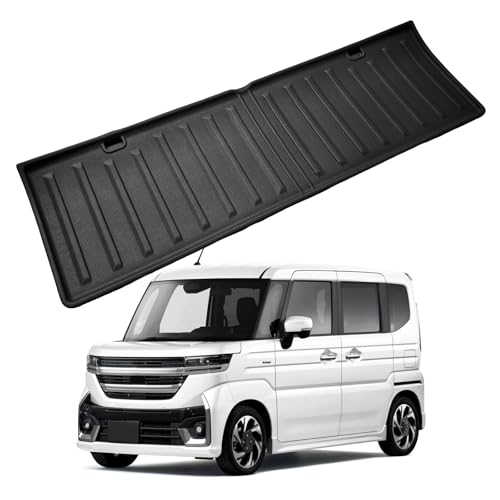 SKTU ラゲッジマット [スズキ スペーシア MK54S/94S型 ] 折り畳み式 トランクマット 防水シート 荷室マット 防キズ 防水 防汚 滑り止め ブラック (SPACIA Custom MK54S/94S型 3代 2023.11~車ともに対応)