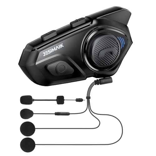JESIMAIK バイク インカム R16Pro バイク用インカム 音楽ながら通話 FMラジオ 6人 ...
