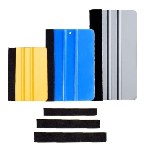 Mirhua スキージー フィルム貼り スキージ カーフィルム ヘラ カー/車/バイク/自動車ラッピングフィルム/カッティングシート/壁紙/ステッカーへ 貼り施工ツール 貼付補助ツール 貼物に傷なし