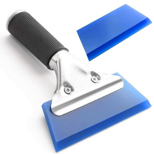 DIZLAS 自動車 カーフィルム ウィンドウフィルム ヘラ スキージー 施工ツール 水抜き 替えブレード付き セット (ブルー)