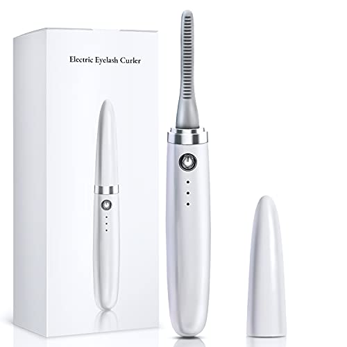 Linp Curl ホットビューラー 充電式 USB リンプカール 3段階温度調節 洗える ビューラー パールホワイ..