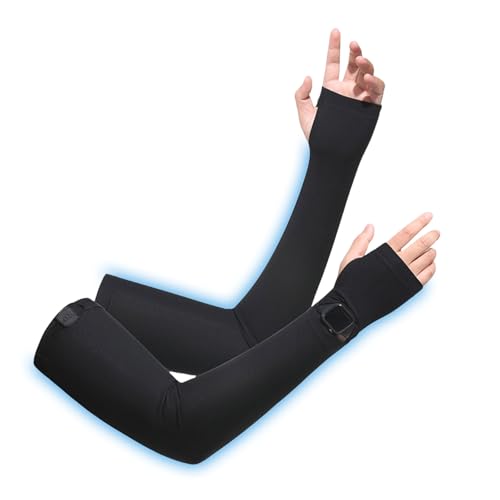 [UBesuto] アームカバー メンズ 【手元開口・ズレ防止設計】ひんやり 冷感 uvカット UPF50+ 腕カバー ..