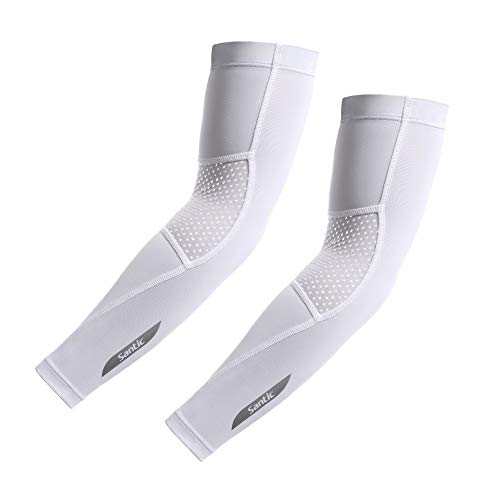 【サンティック】Santic アームカバー 腕カバー スポーツ アームスリーブ 冷感 自転車 UV対策 メンズ ..