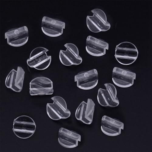 LKCCTK ヘアゴム用 ヘアゴム パーツ 台座 留め金具 プラスチック 髪飾り 髪留め 手作り DIY 材料 素材 100個 セット