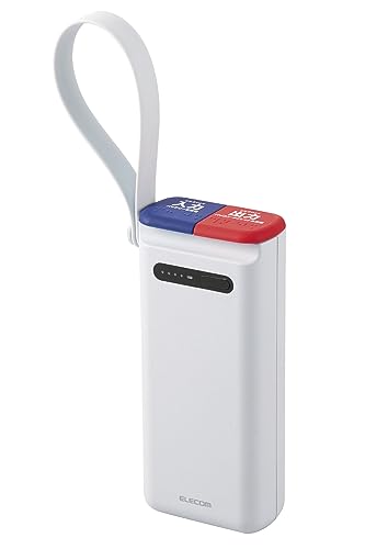 エレコム モバイルバッテリー リン酸鉄 30000mAh USB PD対応 出力2ポート 合計52.5W出力 USB-C 45W出力 / USB-A 7.5W 防水 防塵 IP44 Macbook Air/iPad 第10世代 / iPhone 16 15 ] ライトグレー DE-C41-30000LGY