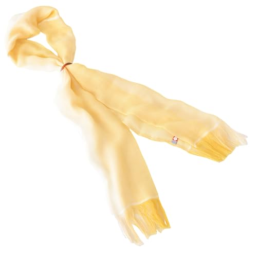 [エンプレットベール] ひんやり快適 熱中症予防 紫外線対策 マフラー 今治タオル コットン100％ イエロ..