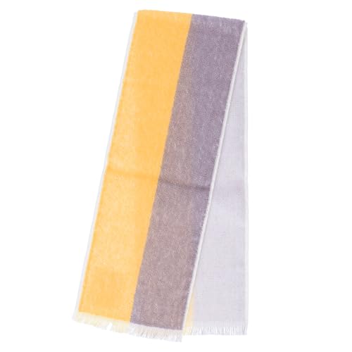 [アレグレット] パイルマフラー クールマフラー 接触冷感 34×105cm [バイカラー/イエロー ...
