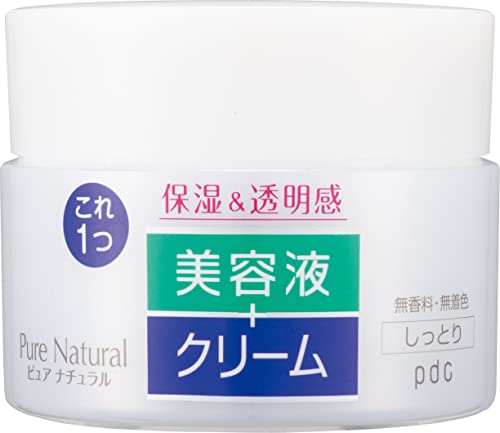 Pure Natural (ピュア ナチュラル) クリームエッセンス モイスト 100g 保湿クリーム 美容液 クリーム 2in1 乾燥対策 セラミド ヒアルロン酸 コラーゲン アミノ酸 スキンケア