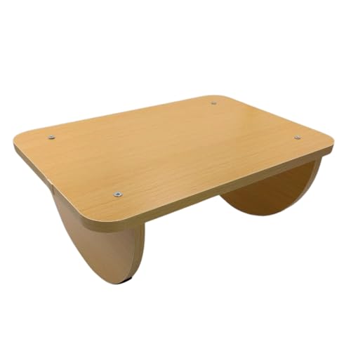 S.T.S.G ステッパー 健康器具 座ったまま 足踏み 運動 木製 室内 静音 脳トレ 在宅 足トレ 高齢者 (30×24cm)