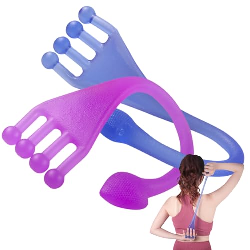 ozgram トレーニングチューブ 【青/紫】 ストレッチチューブ 足裏トレーニング レッグチューブ エクサ..