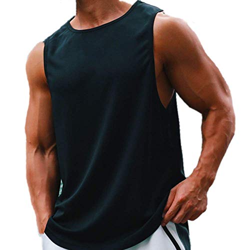 [OKIYA] タンクトップ メンズ トレーニングウェア スポーツウェア ノースリーブ フィットネス 吸汗速乾..