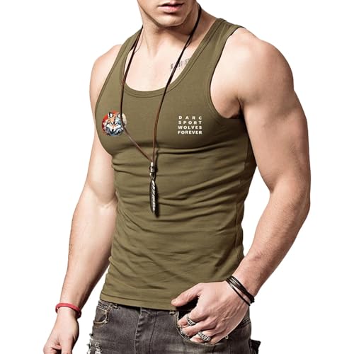 [UUEN] メンズ タンクトップ トレーニング ノースリーブ フィットネスTシャツ 筋トレ スポーツインナー..