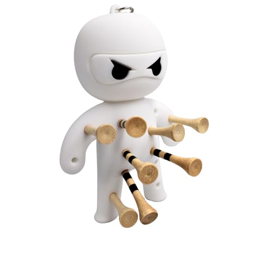 [Alta Green] NinTee 忍者 ゴルフティーホルダー ゴルフティー キーホルダー 最大13本収納 シリコン製 ..