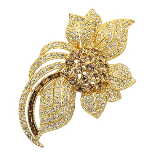 [デバリエ] ブローチ レディース 誕生日プレゼント 女性 母 義母 恩師 人気 ギフト フォーマル コサージュ ストール止め 退職祝い お返し お礼 入学 卒業 お礼 ゴールド kb0002