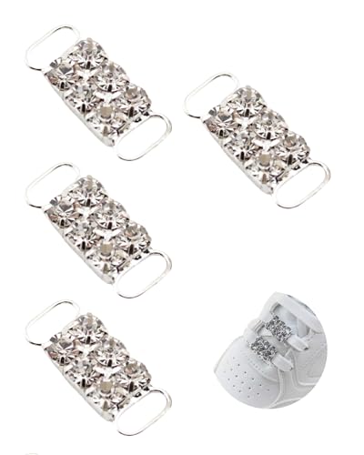 [all de blue] スニーカーアクセサリー スクエア ハート型 4個セット 幅cm スニーカーチャーム シュー..