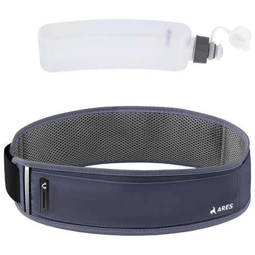 ARES(アレス) ランニングポーチ ハイドレーションベルト ハイドレーションポーチ 揺れない給水ボトル付..