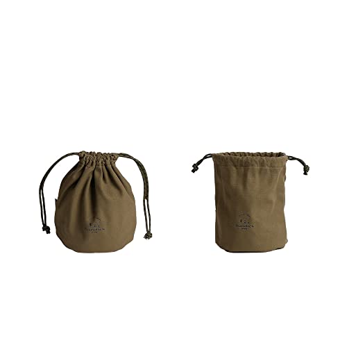 SUNDICK アウトドア キャンプ ズック収納袋 巾着袋 キャンバスバッグ キャンプ用巾着袋 旅行 雑貨収納 ..