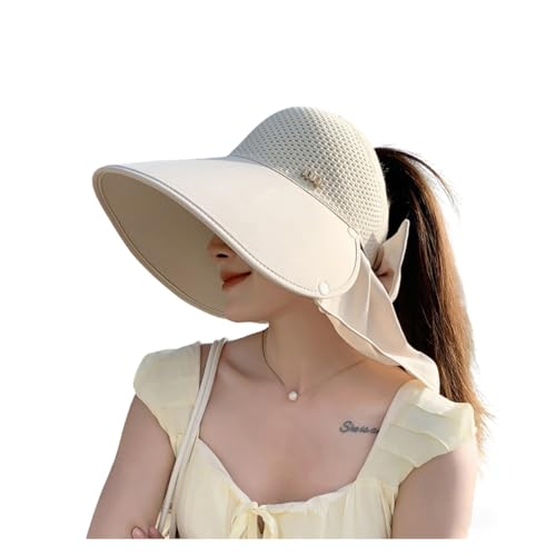 [Lizihengpi] 帽子 レディース uvカットサンバイザー サンハット 日除け帽子 春 夏 つば広 小顔効果 ア..