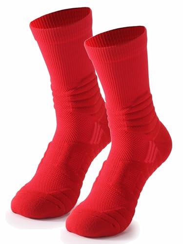 [Aqinmony] スポーツソックス バスケットボールソックス メンズ 試合/練習用 靴下 中厚手 滑り止め ア..