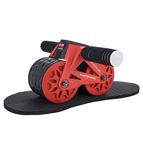 Body Sculpture(ボディスカルプチャー) BODY SCULPTURE 腹筋ローラー パワーローラーコア レッド 引き..