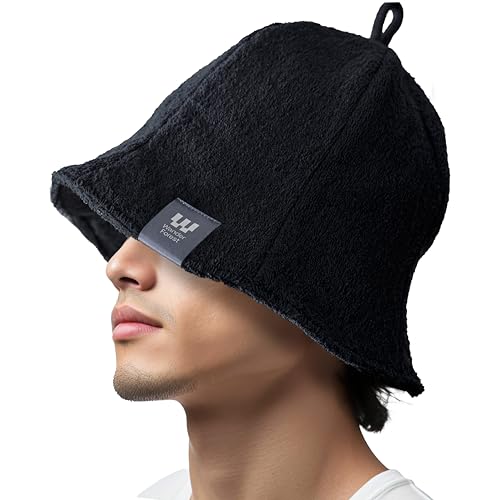 [Wander Forest] サウナハット 【超極厚タオル2重構造】 メンズ アウトドア多機能ヘッドウェア タオル..