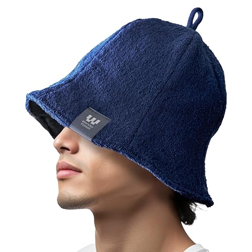 [Wander Forest] サウナハット 【極厚タオル2重構造】 メンズ トラッパーハット タオル生地 大きめ サ..