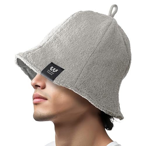 [Wander Forest] サウナハット 【超極厚タオル2重構造】 メンズ アウトドア多機能ヘッドウェア タオル ..