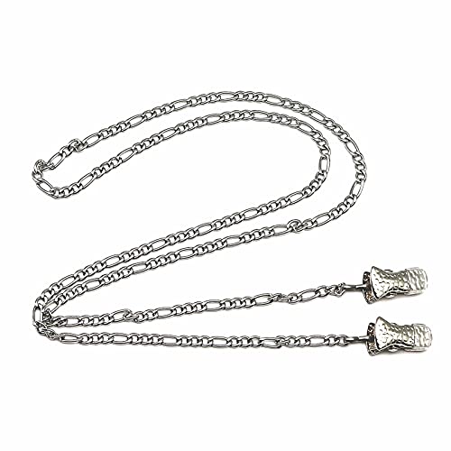 [Mimimelon] 男性のためのステンレス鋼のメガネチェーン めがね眼鏡ストラップネックレス フェイスマス..