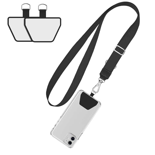 [Doormoon] スマホストラップ ネックストラップ 携帯ストラップ 首掛け 首から下げる 長さ調整可能 斜..