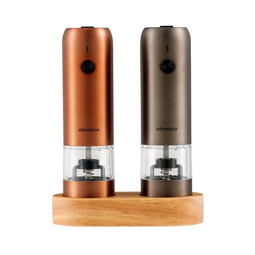 シービージャパン ペッパーミル 充電式 電動ミル ソルト&ペッパー カッパー&グラファイトグレー 2本セ..